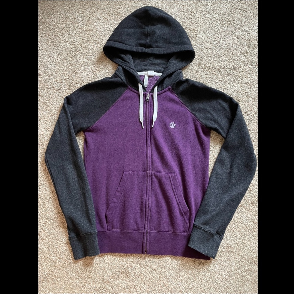 Purple zip up